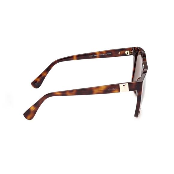 NEW MAXMARA Prism Oversized Tortoiseshell Brown Square Gold Stud Sunglasses Case main image 7